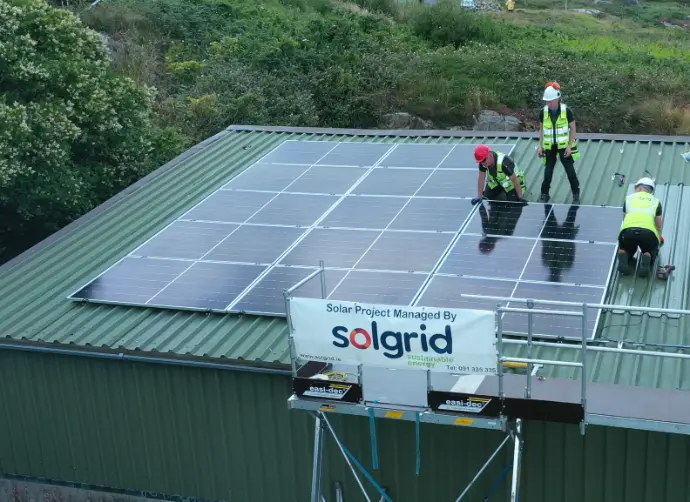 Commercial Solar Panels at Gurteen Bay Campsite